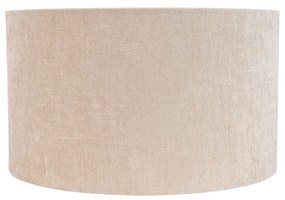 Paralume in tessuto marrone chiaro rotondo 35/35/20