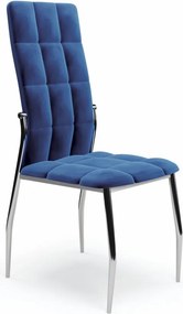 Sedia K416 velluto blu navy