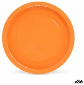 Set di piatti Algon Monouso Cartone Arancio (36 Unità)