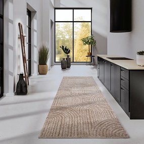 Passatoia beige 80x240 cm Chappe Beige - Elle Decoration