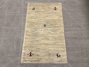 Gabbeh Tappeto persiano 80x130 Beige (Iran) Annodato A Mano