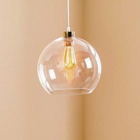 Lampada a sospensione in vetro Cubus TK Lighting, dimmerabile, Chiaro / Trasparente, Soggiorno / Sala da pranzo, Vetro, Moderno, Lampada a sospensione
