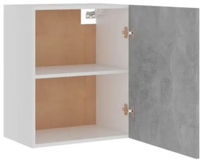 Armadi Sospesi 2 pz Grigo Cemento 50x31x60 cm in Truciolato