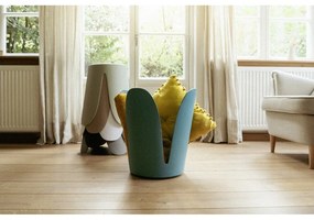 Sgabello color petrolio in plastica impilabile Comiso – Wenko