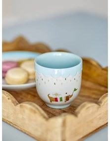 Tazza per bambini blu e color crema in gres 150 ml Celebrate – Bloomingville Mini