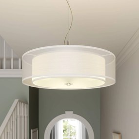 Lampada a sospensione Pikka Lindby, dimmerabile, Bianco / Opale, Soggiorno / Sala da pranzo, Metallo, Moderno, Lampada a sospensione