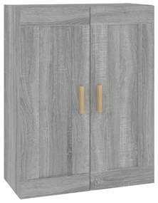 Mobile a parete grigio sonoma 69,5x32,5x90 cm legno multistrato