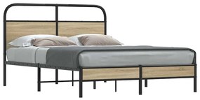 Giroletto Senza Materasso Rovere Fumo 140x200 Cm İn Truciolato /