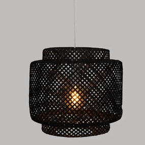Atmosphera - Lampadario a sospensione con filo LIBY 1xE27/40W/230V bambù/nero
