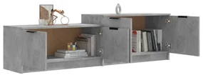 Mobile porta tv grigio cemento 158,5x36x45 cm legno multistrato