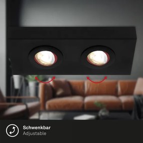 Briloner 3996025 - Faretto LED CTS 2xLED/4W/230V 2700/4000K nero