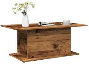 Tavolino Da Salotto Legno Antico 102x55,5x40 Cm İn Truciolato /