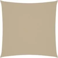 Parasole a Vela in Tela Oxford Quadrato 4,5x4,5 m Beige 135140