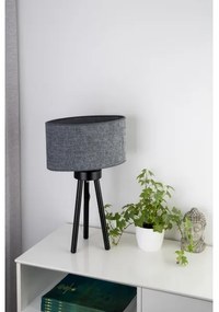 Duolla - Lampada da tavolo OVAL 1xE27/15W/230V diametro 30 cm grigio