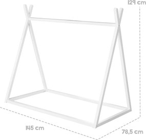 Box letto bianco 70x140 cm Montessori - Roba