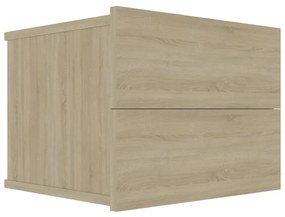 Comodini 2 pz Rovere Sonoma 40x30x30 cm in Legno Multistrato