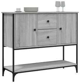 Credenza grigio sonoma 100x36x85 cm in legno multistrato