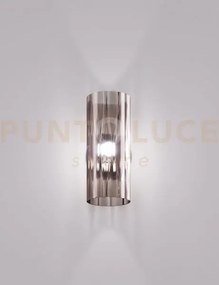 Armonia applique a parete 14 fume' rombo allungato nickel nero sati...
