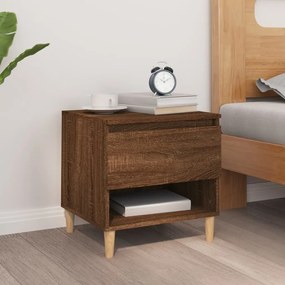 Comodino Rovere Marrone 50x46x50 Cm İn Legno Multistrato /