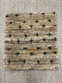 Gabbeh Tappeto persiano 40x40 Beige (Iran) Annodato A Mano