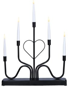 Brilagi - Portacandele natalizio LED/2xAA nero