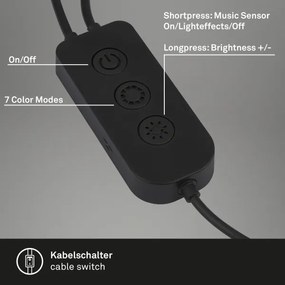 Brilo - SET 2x LED RGBIC Lampada da tavolo dimmerabile LED/12W/230V 3000-6500K Wi-Fi Tuya