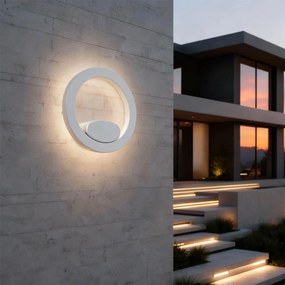 Applique LED 12W Circolare IP65 CCT con LED OSRAM - Bianca