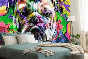 Carta da parati autoadesiva – Bulldog pop-art