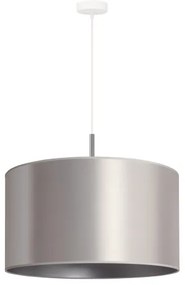 Duolla - Lampadario a sospensione con filo CANNES 1xE27/15W/230V diametro 45 cm argento