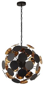 Searchlight 3074-4BG - Lampadario a sospensione DISCUS, 4xE14/60W/230V