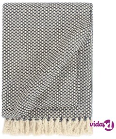 vidaXL Copriletto in Cotone 220x250 cm Blu Marino