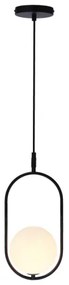Lampadario a sospensione con filo CORDEL 1xG9/28W/230V nero