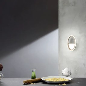 Applique Led RICE 16 cm in metallo e diffusore in acrilico Oro