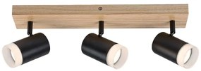 Rabalux 73123 - Plafoniera TORAS 3xGU10/5W/230V rovere
