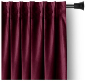 Tenda parzialmente oscurante burgundy in velluto 140x270 cm Pleat – Restilo