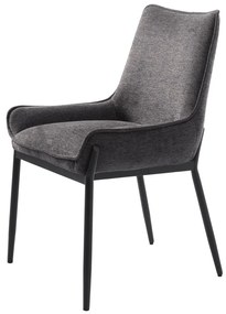 Sedia da pranzo grigio scuro Calgary - Unique Furniture