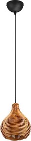 Reality - Lampada a sospensione con cavo SPROUT 1xE14/40W/230V marrone/rattan