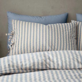 Biancheria da letto blu per letto matrimoniale/per letto esteso 230x220 cm Zanzibar Stripe – Pineapple Elephant