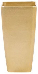 Vaso da fiori quadrato oro 30 x 30 x 57 cm MODI Beliani