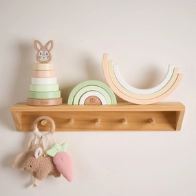 Bieco - Arcobaleno impilabile in legno - coniglietto Fine