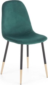 Sedia K379 verde velluto