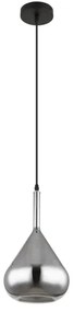 Globo 15542 - Lampadario a sospensione con filo GEEKY 1xE27/60W/230V diametro 20 cm nero