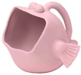 Scrunch secchiello e brocca 2 in 1 in silicone a forma di pesce, Dusty Rose