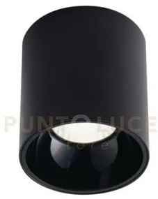 Plafoniera led mig nera in acrilico e alluminio 20w 2000lm 4000k an...