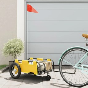 Rimorchio Da Bici Giallo Oxford E Ferro /