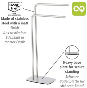 Portasciugamani in acciaio inox Iria - Wenko