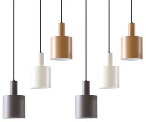 Lindby - Ovelia 6 Lampada a Sospensione Black/Brown/Beige Lindby