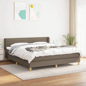 Giroletto A Molle Con Materasso Tortora 160x200 Cm İn Tessuto /