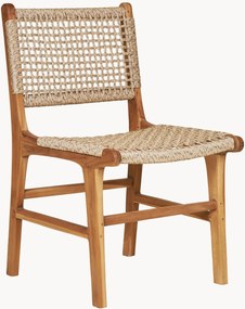 Set di 2 sedie da pranzo da giardino in legno di teak Derby