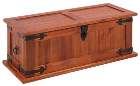 Cassapanca 60x25x22 cm in legno massello di acacia